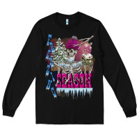 Black freezing season skeleton Long Sleeve Tee - FaDigitalArtStudio