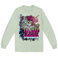 Matcha freezing season skeleton Long Sleeve Tee - FaDigitalArtStudio