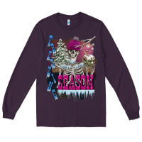 Plum freezing season skeleton Long Sleeve Tee - FaDigitalArtStudio