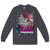 Smoke freezing season skeleton Long Sleeve Tee - FaDigitalArtStudio