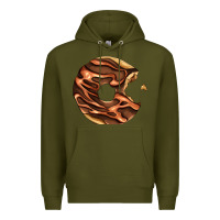 Army Green chocolate donut Premium Hoodie - AdoDesignShop