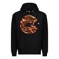 Black chocolate donut Premium Hoodie - AdoDesignShop