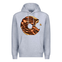 Heather Grey chocolate donut Premium Hoodie - AdoDesignShop