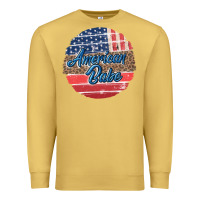 Antique Gold leopard merica Premium Sweatshirt - MaliasSmallBusiness