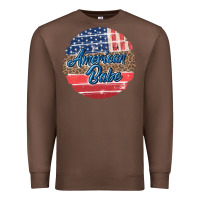 Chestnut leopard merica Premium Sweatshirt - MaliasSmallBusiness