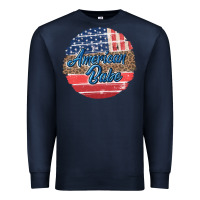 Navy leopard merica Premium Sweatshirt - MaliasSmallBusiness