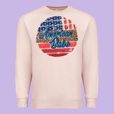 Leopard Merica Premium Sweatshirt Designed By Maliassmallbusiness