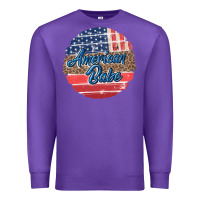 Purple leopard merica Premium Sweatshirt - MaliasSmallBusiness