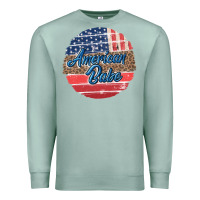 Seafoam leopard merica Premium Sweatshirt - MaliasSmallBusiness