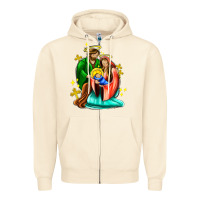 Sandshell oh holy night  with cross ado Zipper Hoodie - AdoDesignShop