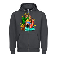 Smoke oh holy night  with cross ado Zipper Hoodie - AdoDesignShop