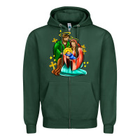 Sports Green oh holy night  with cross ado Zipper Hoodie - AdoDesignShop