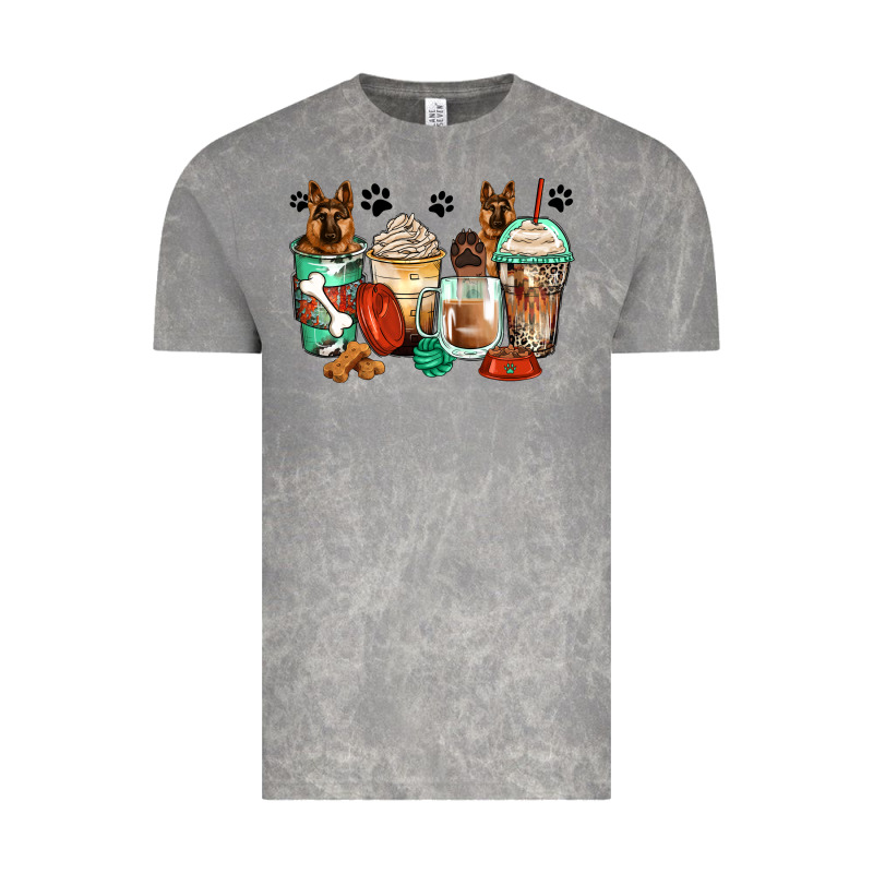 German Shepherds Coffee Cups Vintage Tee by Zillion Design Studio | Teevron