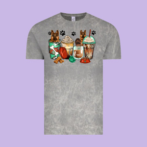 German Shepherds Coffee Cups Vintage Tee Designed By Zillion Design Studio
