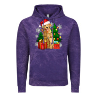 Cloud Purple christmas golden dog Vintage Hoodie - Zillion Design Studio