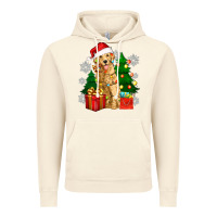 Vintage Artic christmas golden dog Vintage Hoodie - Zillion Design Studio