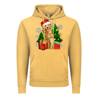 Vintage Mustard christmas golden dog Vintage Hoodie - Zillion Design Studio