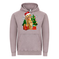 Vintage Zinc christmas golden dog Vintage Hoodie - Zillion Design Studio