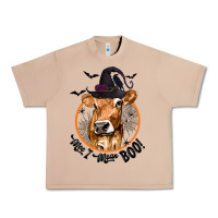 Burro Halloween Cow Moo I Mean Boo Urban Heavy Tee - texasbilliewilder