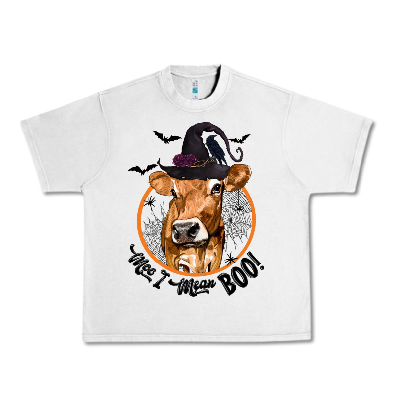 Halloween Cow Moo I Mean Boo Urban Heavy Tee by texasbilliewilder | Teevron