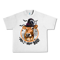 Lunar Rock Halloween Cow Moo I Mean Boo Urban Heavy Tee - texasbilliewilder