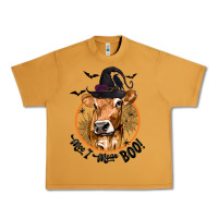 Peanut Butter Halloween Cow Moo I Mean Boo Urban Heavy Tee - texasbilliewilder