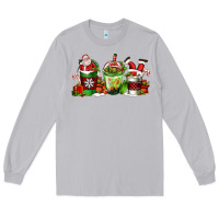 Moon Dust coffee cups with santa claus Long Sleeve Tee - FaDigitalArtStudio