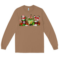 Toasted Coconut coffee cups with santa claus Long Sleeve Tee - FaDigitalArtStudio