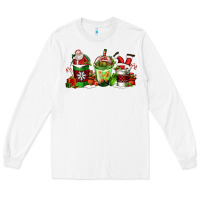 White coffee cups with santa claus Long Sleeve Tee - FaDigitalArtStudio