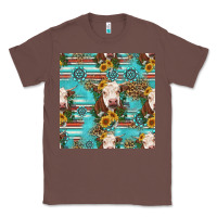 Chestnut charolais cow seamless pattern Classic Tee - HRA Design Shop