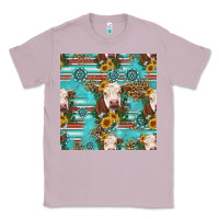 Lilac charolais cow seamless pattern Classic Tee - HRA Design Shop
