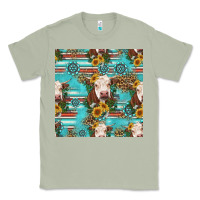 Matcha charolais cow seamless pattern Classic Tee - HRA Design Shop