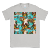 Moon Dust charolais cow seamless pattern Classic Tee - HRA Design Shop