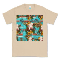 Mushroom charolais cow seamless pattern Classic Tee - HRA Design Shop