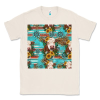 Natural charolais cow seamless pattern Classic Tee - HRA Design Shop