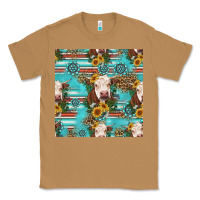 Toasted Coconut charolais cow seamless pattern Classic Tee - HRA Design Shop