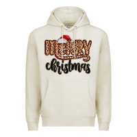Oatmeal Heather merry christmas Premium Hoodie - MaliasSmallBusiness