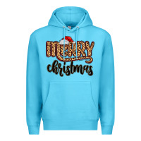 Ocean Blue merry christmas Premium Hoodie - MaliasSmallBusiness