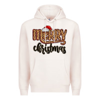 Pale Pink merry christmas Premium Hoodie - MaliasSmallBusiness