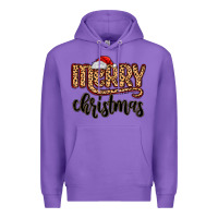 Purple merry christmas Premium Hoodie - MaliasSmallBusiness