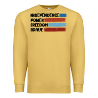 Antique Gold indepence power freedom brave Premium Sweatshirt - MaliasSmallBusiness