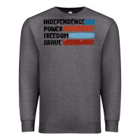 Charcoal Heather indepence power freedom brave Premium Sweatshirt - MaliasSmallBusiness
