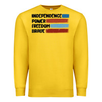 Lemon indepence power freedom brave Premium Sweatshirt - MaliasSmallBusiness