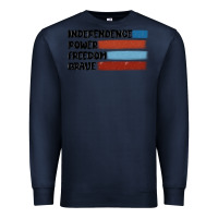 Navy indepence power freedom brave Premium Sweatshirt - MaliasSmallBusiness