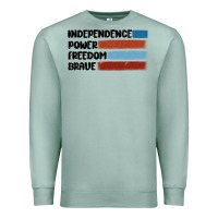 Seafoam indepence power freedom brave Premium Sweatshirt - MaliasSmallBusiness