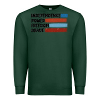 Sports Green indepence power freedom brave Premium Sweatshirt - MaliasSmallBusiness