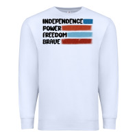 Indepence Power Freedom Brave Premium Sweatshirt | Teevron