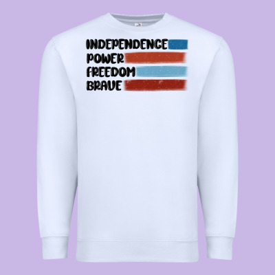 Indepence Power Freedom Brave Premium Sweatshirt Designed By Maliassmallbusiness