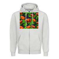 Dove Grey halloween pumpkin tumbler Zipper Hoodie - BundleAndBundleShop