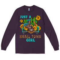 Plum just a small town girl Long Sleeve Tee - HRA Design Shop